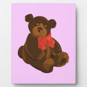 かわいい漫画のクマ フォトプラーク (正面)