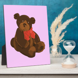 かわいい漫画のクマ フォトプラーク