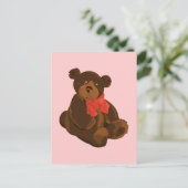 かわいい漫画のクマ ポストカード (スタンド正面)