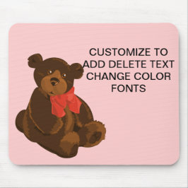 かわいい漫画のクマ マウスパッド