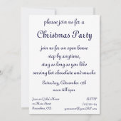 かわいい漫画のクリスマスエンジェルハローと喜びのバナー 招待状 (裏面)