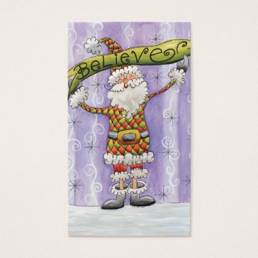 かわいい漫画のクリスマス信じ、私はサンタで (正面)