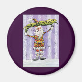 かわいい漫画のクリスマス信じ、私はサンタで マグネット (正面)