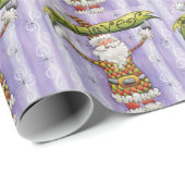 かわいい漫画のクリスマス信じ、私はサンタで ラッピングペーパー (ロールコーナー)