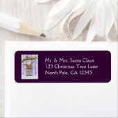 かわいい漫画のクリスマス信じ、私はサンタで ラベル (インサイチュ)