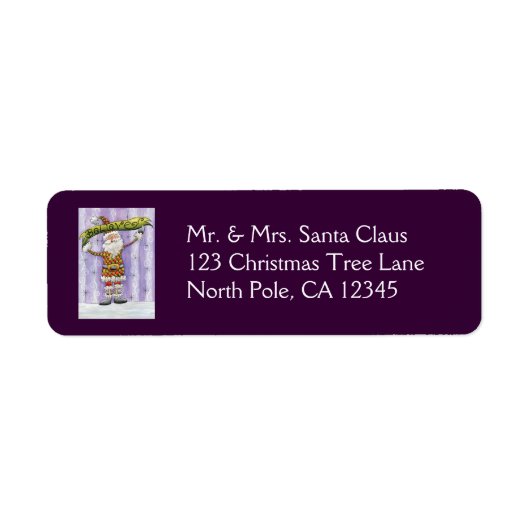 かわいい漫画のクリスマス信じ、私はサンタで ラベル (正面)