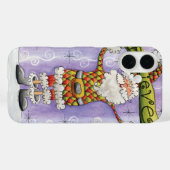 かわいい漫画のクリスマス信じ、私はサンタで Case-Mate iPhoneケース (裏面 (横))