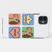 かわいい漫画のクリップアート 馬が好き Case-Mate iPhoneケース (裏面(横))