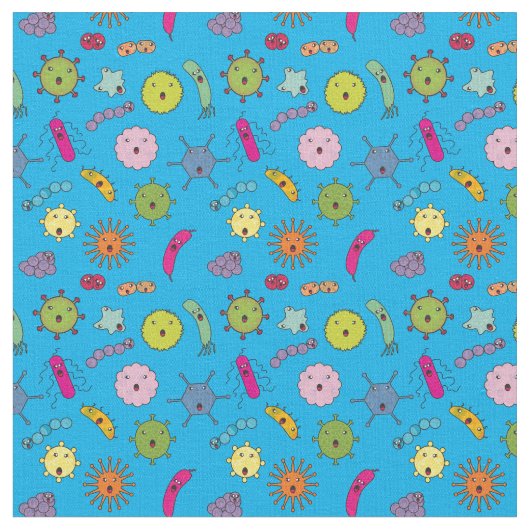 かわいい漫画のゲーム ファブリック (クローズアップ)