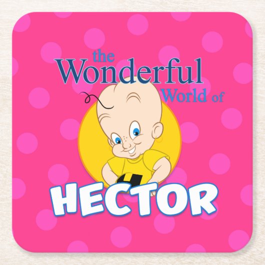 かわいい漫画のコースター スクエアペーパーコースター (正面)