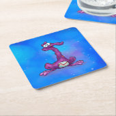 かわいい漫画のコースター スクエアペーパーコースター (アングル)