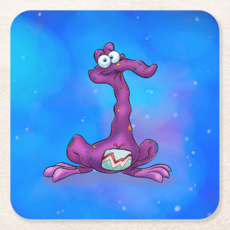 かわいい漫画のコースター スクエアペーパーコースター