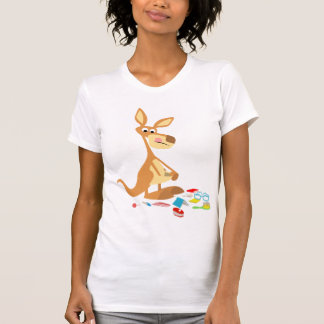 かわいい漫画のゴロゴロ女性Tシャツ Tシャツ