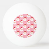 かわいい漫画のサンタ顔 卓球ボール (正面)