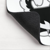 かわいい漫画のシベリアンハスキーのマウスパッド マウスパッド (コーナー)