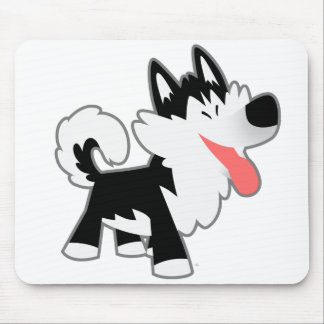 かわいい漫画のシベリアンハスキーのマウスパッド マウスパッド