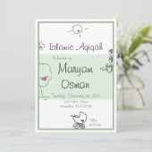 かわいい漫画のスケッチ 招待状 (スタンド正面)