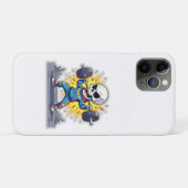 “かわいい漫画のスケルトンのウエイトリフター • おもしろいジム バ Case-Mate iPhoneケース (裏面(横))