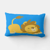 かわいい漫画のストレッチ獅子枕 ランバークッション (裏面)