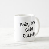 かわいい漫画のセーター冷たいゲーゼのダックカップル コーヒーマグカップ (正面右)