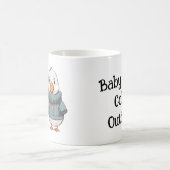 かわいい漫画のセーター冷たいゲーゼのダックカップル コーヒーマグカップ (中央)