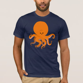 かわいい漫画のタコのTシャツ Tシャツ