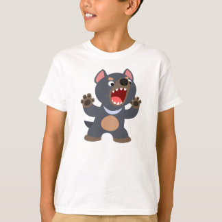 かわいい漫画のタスマニアンデビルの子供のTシャツ Tシャツ