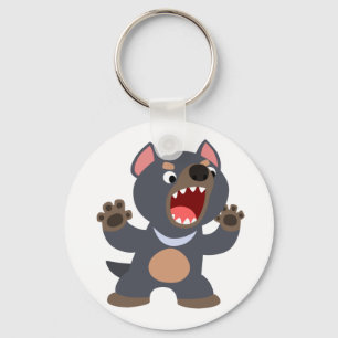 かわいい漫画のタスマニアンデビルKeychain キーホルダー