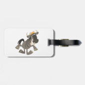 かわいい漫画のタップ踊りワイルドビーエストラゲッジタグ ラゲッジタグ (裏面横)