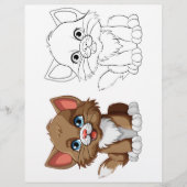 かわいい漫画のトラぬりえページ チラシ (正面)