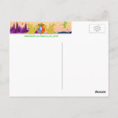 かわいい漫画のドラゴン 誕生日ポストカード ポストカード (裏面)