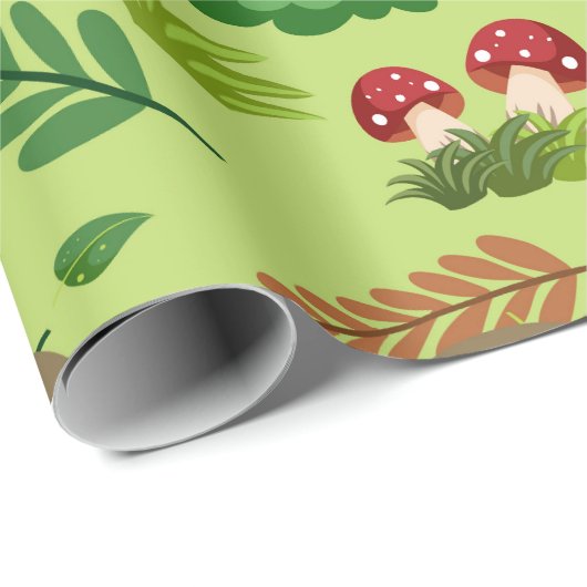 かわいい漫画のナマケモノ柄 ラッピングペーパー (ロールコーナー)