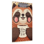 かわいい漫画のナマケモノ　誇張された眠そうな目 クリップボード (右)