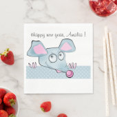 かわいい漫画のネズミのマウス新年2020シンボルキッズc スタンダードランチョンナプキン (インサイチュ)