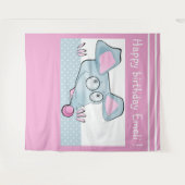 かわいい漫画のネズミのマウス新年2020シンボルキッズc タペストリー (正面(横))