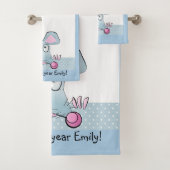 かわいい漫画のネズミのマウス新年2020シンボルキッズc バスタオルセット (インサイチュ)