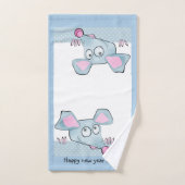 かわいい漫画のネズミのマウス新年2020シンボルキッズc バスタオルセット (ハンドタオル)