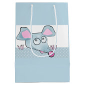 かわいい漫画のネズミのマウス新年2020シンボルキッズc ミディアムペーパーバッグ (裏面)