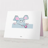 かわいい漫画のネズミ マウス 2020年 お正月 シンボル 子ども カード (裏面)