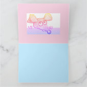 かわいい漫画のネズミ マウス 2020年 お正月 シンボル 子ども カード (内部)