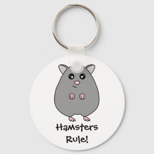 かわいい漫画のハムスター-ハムスターの規則Keychain キーホルダー