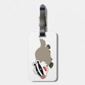 かわいい漫画のバッジ ラゲッジタグ (裏面縦)