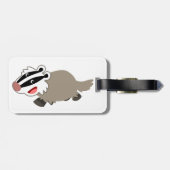 かわいい漫画のバッジ ラゲッジタグ (裏面横)