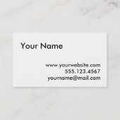 かわいい漫画のパグのニットの編み物の名刺 名刺 (裏面)