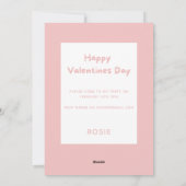 かわいい漫画のパグドッグキッズvalentdayパーティー シーズンカード (裏面)