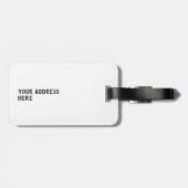 かわいい漫画のパフィンのパターン ラゲッジタグ (裏面横)