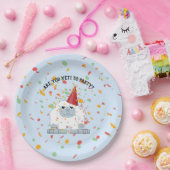 かわいい漫画のパーティーの雪男をパーティを楽しむ雪男あります ペーパープレート (パーティー)