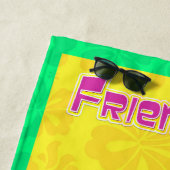 かわいい漫画のビーチタオル ビーチタオル (インサイチュ)