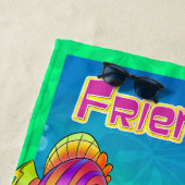 かわいい漫画のビーチタオル ビーチタオル (インサイチュ)