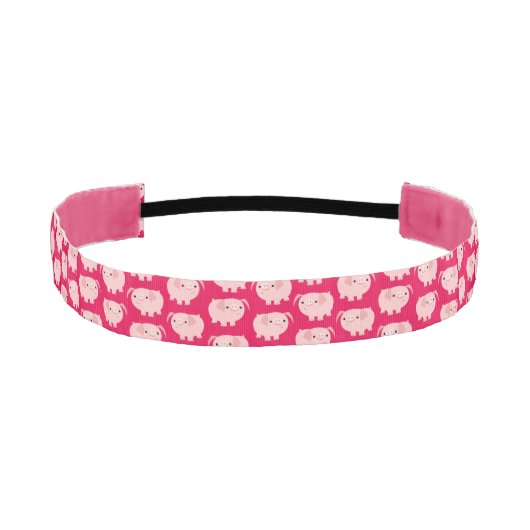 かわいい漫画のブタの毛バンド アスレチックヘッドバンド (正面)